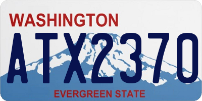 WA license plate ATX2370