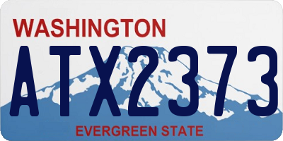 WA license plate ATX2373