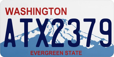 WA license plate ATX2379