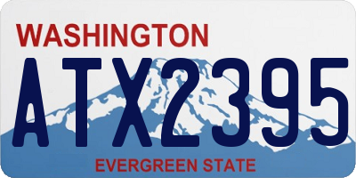 WA license plate ATX2395