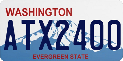 WA license plate ATX2400
