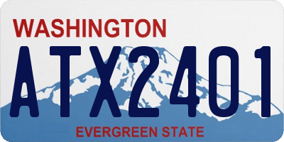 WA license plate ATX2401