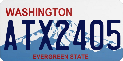 WA license plate ATX2405