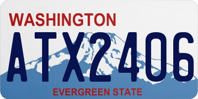 WA license plate ATX2406