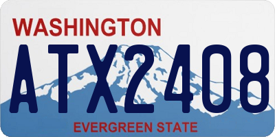 WA license plate ATX2408