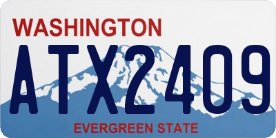 WA license plate ATX2409