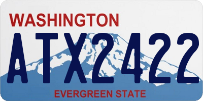 WA license plate ATX2422