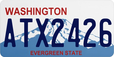 WA license plate ATX2426