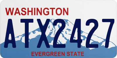 WA license plate ATX2427
