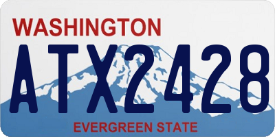 WA license plate ATX2428