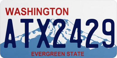 WA license plate ATX2429