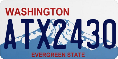 WA license plate ATX2430