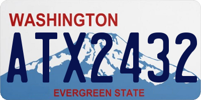 WA license plate ATX2432