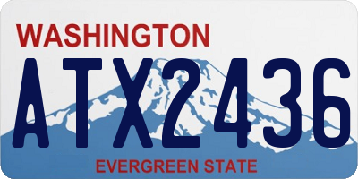 WA license plate ATX2436