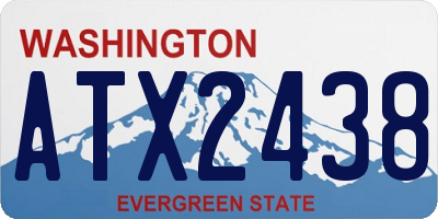 WA license plate ATX2438