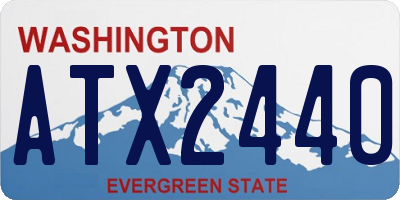 WA license plate ATX2440
