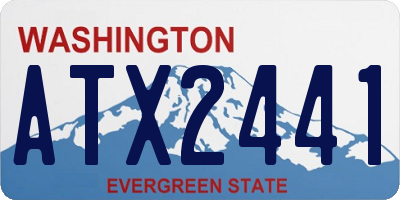 WA license plate ATX2441