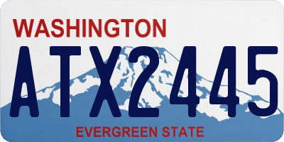 WA license plate ATX2445