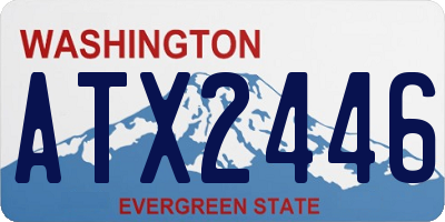 WA license plate ATX2446