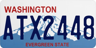 WA license plate ATX2448