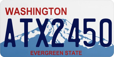 WA license plate ATX2450