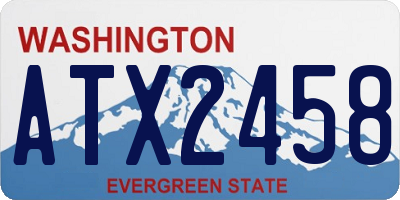 WA license plate ATX2458
