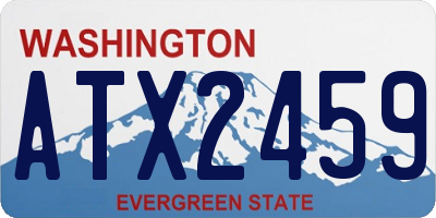 WA license plate ATX2459