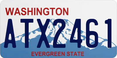 WA license plate ATX2461