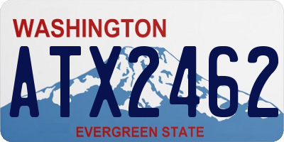 WA license plate ATX2462