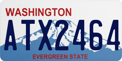 WA license plate ATX2464