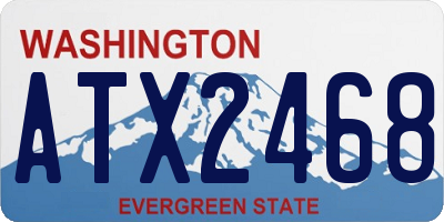 WA license plate ATX2468
