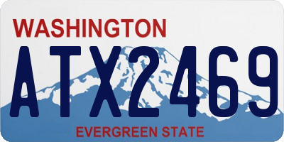 WA license plate ATX2469