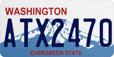 WA license plate ATX2470