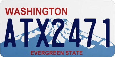 WA license plate ATX2471