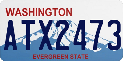WA license plate ATX2473