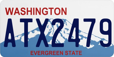 WA license plate ATX2479