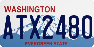 WA license plate ATX2480