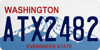 WA license plate ATX2482