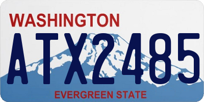WA license plate ATX2485
