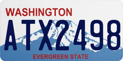 WA license plate ATX2498