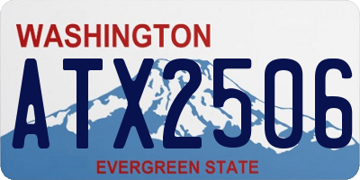 WA license plate ATX2506