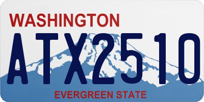 WA license plate ATX2510