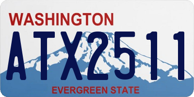 WA license plate ATX2511