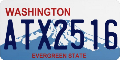 WA license plate ATX2516