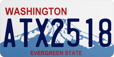 WA license plate ATX2518