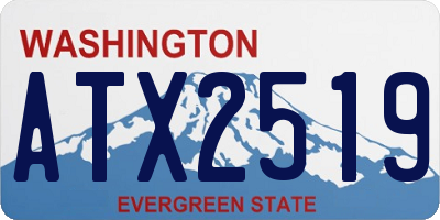 WA license plate ATX2519