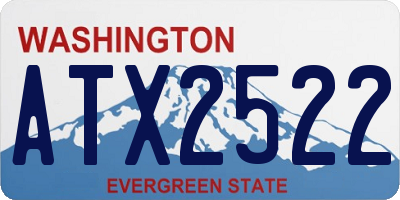 WA license plate ATX2522