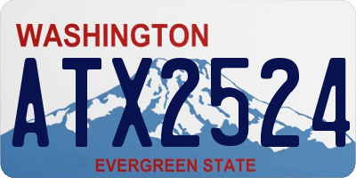 WA license plate ATX2524