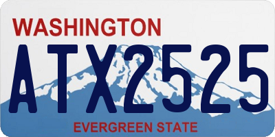 WA license plate ATX2525