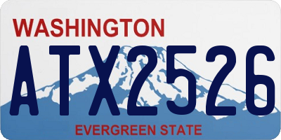 WA license plate ATX2526